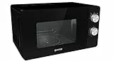 GORENJE MO 20 E1B Matt-Schwarz Stand-Mikrowelle, Schwarz, Taglia unica, Sterne und Streifen