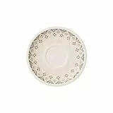Villeroy und Boch Artesano Montagne Untertasse, Premium Porzellan, Weiß/Grau