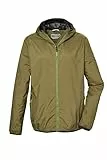 killtec Herren Funktionsjacke wasserdicht/Regenjacke mit Kapuze, packbar KOS 112 MN JCKT, grünes moos, M, 42957-000