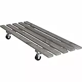 WAGNER Pflanzenroller Double 79 x 29 x 8,5 cm I Blumenroller für Außenbereich + Innenbereich I Kübelroller aus FSC®-Massivholz, Vintage I Tragkraft 150 kg I Made in EU - 20087901