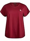 Zizzi Active by Damen Große Größen T-Shirt Kurze Ärmel Größe Gr M Cabernet