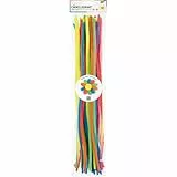 folia 778194 - Chenilledraht NEON, 100 Pfeifenputzer in Neonfarben, 50cm x Ø 8 mm, zum Basteln und Gestalten kleiner Chenille-Figuren