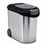 Curver Futter-Container 12kg I 35L, schwarz/Silber, 28 x 50 x 43 cm