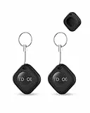 2 Pack Silikonhülle für TDTOD Smart Tag Anti-Loss Tracker, daunke Full Protection Cover (geeignet für ältere Menschen, Haustiere, Rucksack, Gepäck, Kinder, Schlüssel) Kratzfeste,schwarz