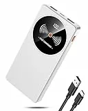 Power Bank 10000mAh Slim Klein Aber Stark Externer Handyakkus, USB C Eingang und Ausgang Powerbank, Tragbares Ladegerät mit 3 Ports kompatibel mit iPhone 17 16 15 14 13 Pro Max Plus Mini, Reinweiß