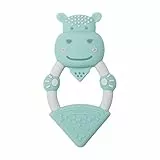 Cheeky Chompers Zahnungshilfe mit Tiermotiv | Beißringe mit Integriertem Gel-Applikator | Weiches Silikon-Design | 100% BPA- und Phthalat-Frei | Chewy Das Nilpferd