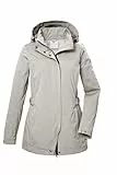 G.I.G.A. DX Damen Softshelljacke/Outdoorjacke mit abzippbarer Kapuze GS 75 WMN SFTSHLL JCKT, stein, 48, 42695-000