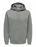 Only & Sons Herren Onsconnor Reg Sweat Hoodie Noos Kapuzenpullover, Castor Gray, L EU