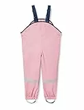 Playshoes Matschhose Regenlatzhose Fleece-Futter Unisex Kinder Wind- und wasserdichte Regenhose Regenbekleidung, rosa Pastell, 116
