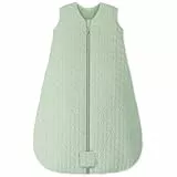 Unnivoll Schlafsack Baby Winter 2,5 Tog Baby Schlafsack 12-18 Monate Baumwolle Babyschlafsack Neugeborene Winterschlafsack Baby Warm und Weich 84 cm für Jungen Mädchen Grün