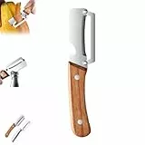 Multifunktionaler Gemüseschäler Für Die Küche, Ultrascharfe Edelstahlklingen, Julienne-Gemüseschäler Mit Holzgriff Und Flaschenöffner, Zum Einfachen Schälen Von Kartoffeln, Obst (1 Stück – #a)