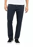 Timezone Herren Slim EduardoTZ Jeans, Black Blue wash, 34/34