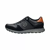 bugatti Herren Low-Top Sneaker, Männer Halbschuhe, Wechselfußbett,Strassenschuhe,Freizeitschuhe,Turnschuhe,Laufschuhe,dunkelblau (4141),42 EU / 7.5 UK