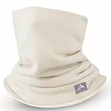 GXCROR Winter Schlauchschal, Wendbarer Fleece Halsschlauch, Winddichte Gesichtsmaske, Warmer Halswärmer für Herren & Damen