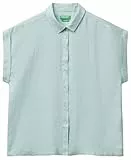 United Colors of Benetton Hemd 5BMLDQ06V, Grün, S Damen, grün, Small