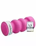 Relexa Faszienrolle Double-Twin - Ideal Zur Massage Bei Rückenschmerzen & Als Fitness-Training Ergänzung - Premium Material - 14cmx35cm - Pink