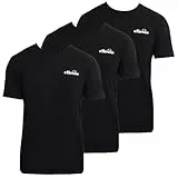 Ellesse Herren Azzini (3 Pack) T-Shirt, Schwarz, L