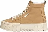 TOMMY JEANS Damen Low Boot Stiefel Flatform aus Wildleder, Beige (Bronze Twist), 42