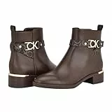 Calvin Klein Women's Dhara Ankle Boot, Dark Brown Logo 200, 41 EU