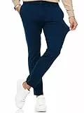Indicode Herren Rodekro Performance Pants | Chinohose Herrenhose Super Stretch Stoffhose Bequeme Business Hose für Männer Navy, 34/34