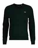 Gant Herren Extrafine Lambswool V-Neck Pullover, Tartan Green, L EU