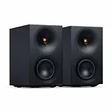 Cambridge Audio L/R S - 100W Kompakte Aktive Stereo Lautsprecher mit aptX HD Bluetooth, USB Audio, Aux & Optisch, Subwoofer Ausgang, Fernbedienung, Raumabstimmung, DynamEQ – Schwarz