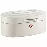 WESCO Single Elly Brotkasten in der Farbe sand matt, pulverbeschichtetes Stahlblech, Lüftungslöcher und stabiler Handgriff