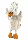 Sterntaler Handpuppe Ente Edda Lou mit Beanie Mütze - weiches Kinder Spielzeug zum Puppentheater, Erzählen, Kuscheln & Sprachförderung – Perfekter Spielkamerad & Geschenkidee, beige