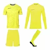 Prediction Torwart Set Torwart Torhüter Fußball-Set aus Shirts, Shorts, Baselayer und Fußballsocken/Stutzen, komplette Torhüterbekleidung/Set für Erwachsene und Jugendliche