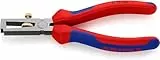 KNIPEX Abisolierzange universal mit Mehrkomponenten-Hüllen schwarz atramentiert 160 mm, 11 12 160