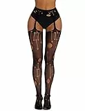 Adove Sexy Strapsstrümpfe Schwarz Für Damen Strapse Mit Strümpfe Und Halter
