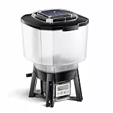 SunSun CFF-206 solarbetriebener Fischfutter Automat, programmierbarer Futterspender mit 6 Liter Behälter für 1 bis 6 Fütterungen pro Tag