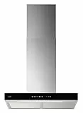 AEG Dunstabzugshaube Serie 6000 mit Lüften-Funktion 60cm – Kaminhaube mit Glas – Ab- und Umluft – max. 730 m³/h im Abluftbetrieb mit max. 74 dB(A) – Touch-Bedienung – Edelstahl – GB67D61HL