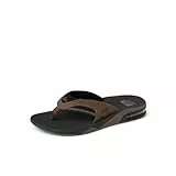 Reef Zehentrenner Sandale Herren Fanning, Black and Tan, 44 EU
