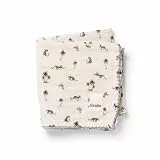 Elodie Details Musselin Decke Baby Pucktuch Bambus Baumwolle Oeko-Tex 80x80cm weich atmungsaktiv Neugeborene Wickeltuch Babydecke Stilldecke Swaddle Unisex Mädchen Jungen, Garden Leo's Resort