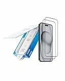 Anker Easy Fit Screen Protector Kit (Corning Glass, 2-Pack) for iPhone15PIus