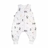 Julius Zöllner Schlafoverall Jumper aus Jersey Baumwolle, Made in Germany, Crazy Animals, 24-48 Monate / Gr. 92