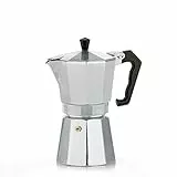 kela Espressokocher für 3 Tassen, Espressokanne 150ml, Kaffeekocher Aluminium, ITALIA, Espressomaschine für Herdplatte, alle Herdarten außer Induktion, silber matt