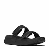 Fitflop F-MODE GO ADJUSTABLE FLATFORM TWO-BAR SLIDES