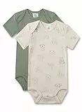 Sanetta Baby-Jungen 324333 Doppelpack Body halbarm, Kalk, 86