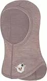 normani Baby Woll Sturmhaube Thermo Balasclava Schlupfmütze aus Wolle Wintermütze Skihaube Unterziehmütze Sturmmaske aus 100% Merinowolle von 0 bis 8 Jahre Farbe Rosa Größe 62/74