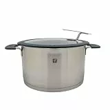 ZWILLING Simplify Kochtopf-Set 5-teilig, Integriertes Sieb, Induktion, Grau