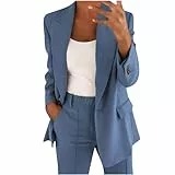 Awrvia blitzangebote des Tages Hosenanzüge für Damen Zweiteiler Set Elegant Revers Bluse und Weites Bein Hose 2-teilig Casual Anzug Outfit Festlich Jogginganzug Leichter Hausanzug Streetwear