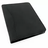 Alassio 30070 - Ringbuchmappe RONDO im DIN A4 Format, Schreibmappe aus Kunstleder, Dokumentenmappe in schwarz, Mappe ca. 34,5 x 27,5 x 4 cm