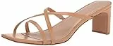 The Drop Amelie Riemchensandalen Karree-Zehenpartie Sandalen mit Absatz, Beige, 38 EU