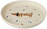LÄSSIG Kinder Teller ohne Melamin, BPA-frei, für Spülmaschine und Mikrowelle/Plate Little Mateys royal blue