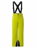 Ziener Kinder AXI-Z Ski-Hose/Schnee-Hose | wasserdicht, Träger, Electric Grass, 152