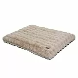 BingoPaw XXXL Hundebett Grosse Hunde: flauschig Hundebett waschbar Hundematratze wasserdicht, abnehmbar plüsch Hundekissen Haustierbett für super große oder 2 Mittelgroße Hunde, Beige, 130x110x12 cm