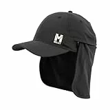 MILLET Trekker II Cap - Unisex Kappe - Nackenschutz - Wandern, Trekking, Lifestyle, Schwarz, 56