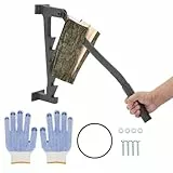 Manueller Wand Holzspalter Wandhalterung Brennholzspalter Wood Splitter Sicher Anzündspalter Handholzspalter Karbonstahl Spanmesser Anzündholz Spalter Spalten Werkzeug Wandmontage Für Outdoor Indoor
